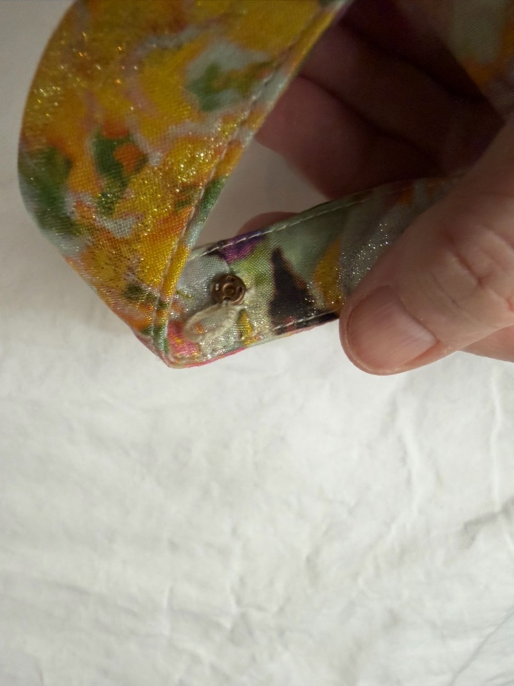 LEIFSDOTTIR ANTHROPOLOGIE‎ Aurelian Brocade Dress Metallic Floral 2 - Picture 8 of 14